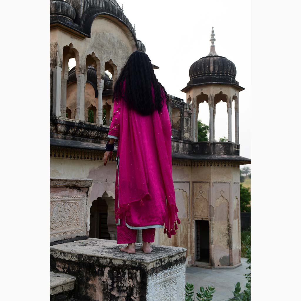 MUKTA MANI (Set of 3-Rani Pink) - Tokree Shop Jaipur