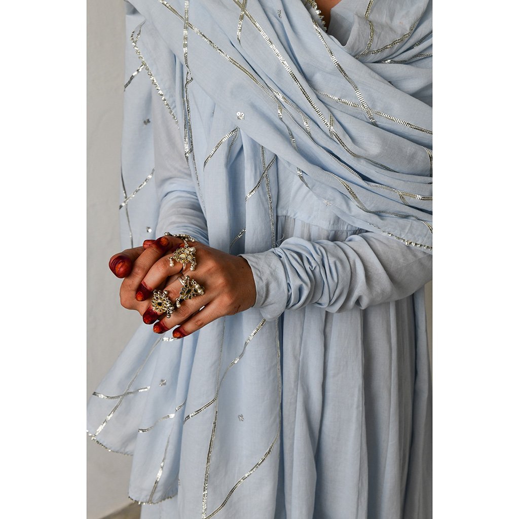 AABSHAAR (Set of 3-Sky Blue) - Tokree Shop Jaipur