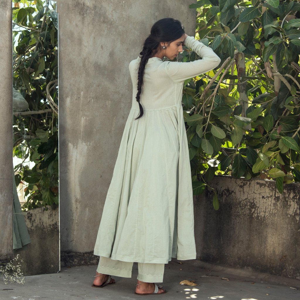 DEVAHUTI (Pant/Pajama-Sage Green) - Tokree Shop Jaipur