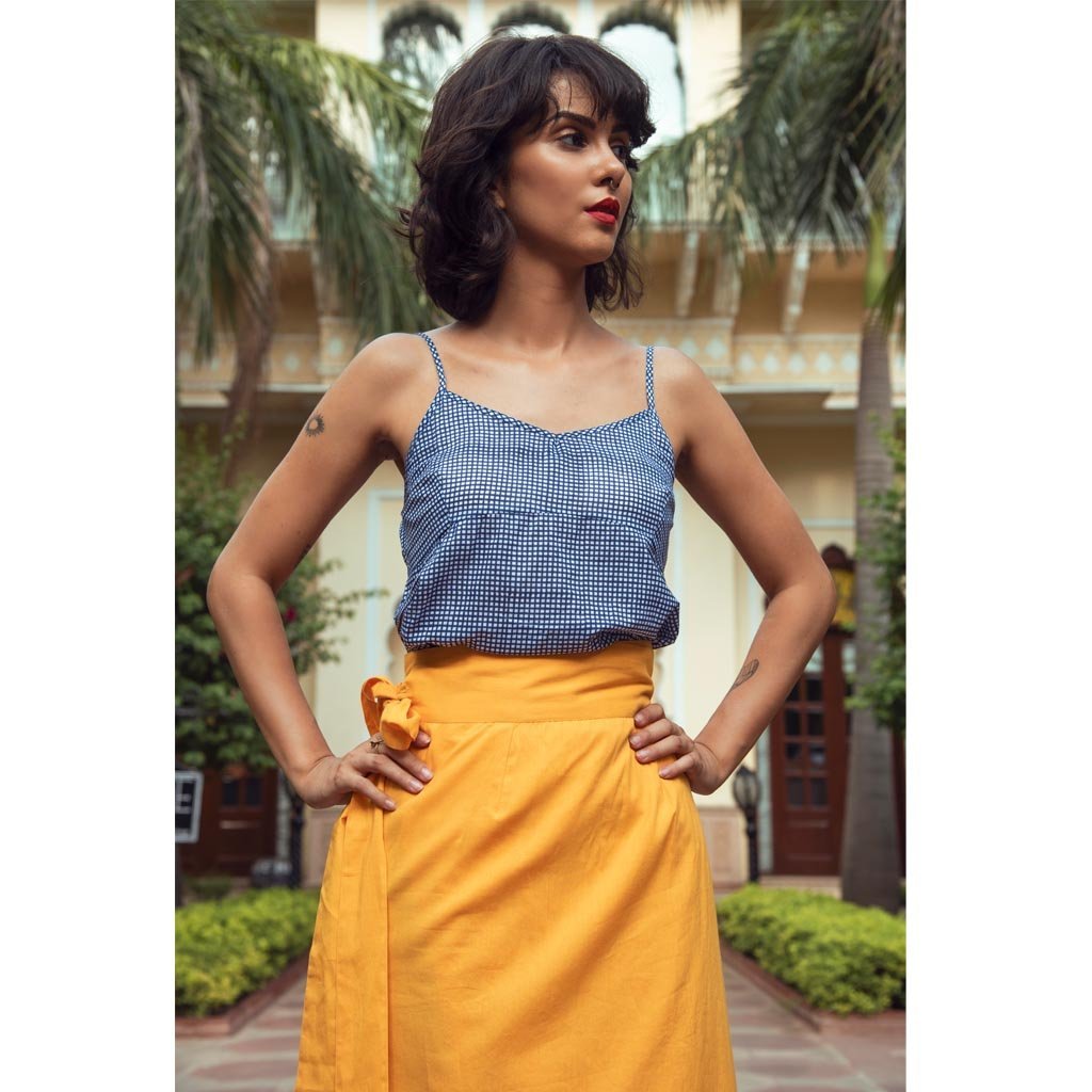 MANGUE WRAP SKIRT (Skirt-Mangue) - Tokree Shop Jaipur