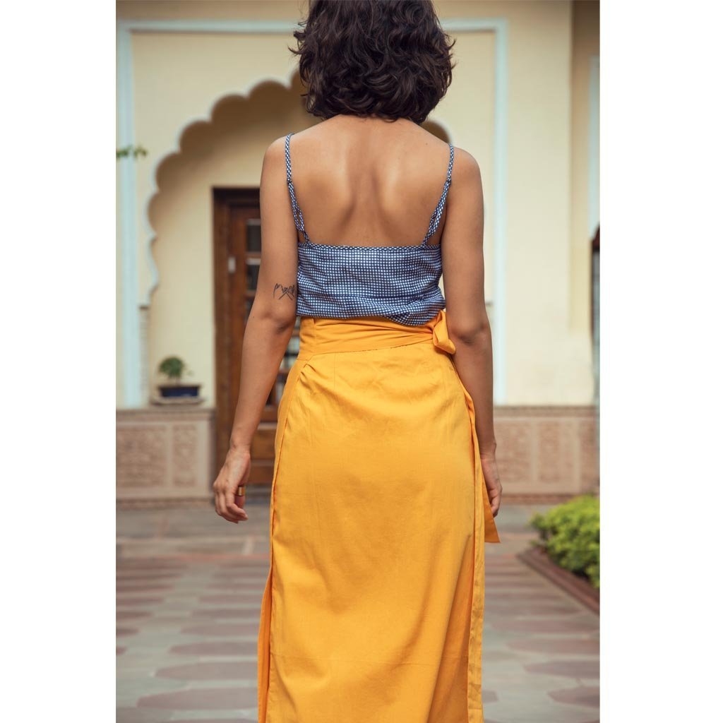 MANGUE WRAP SKIRT (Skirt-Mangue) - Tokree Shop Jaipur