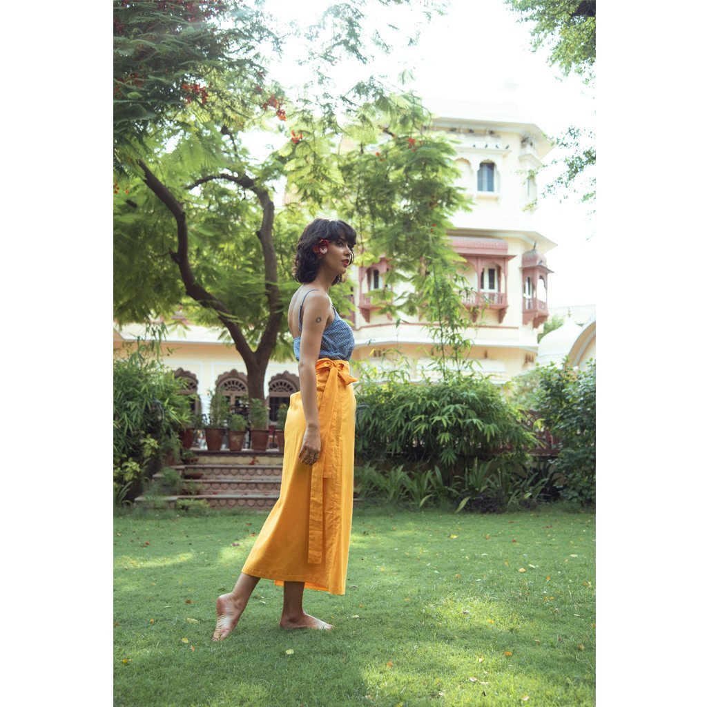 MANGUE WRAP SKIRT (Skirt-Mangue) - Tokree Shop Jaipur