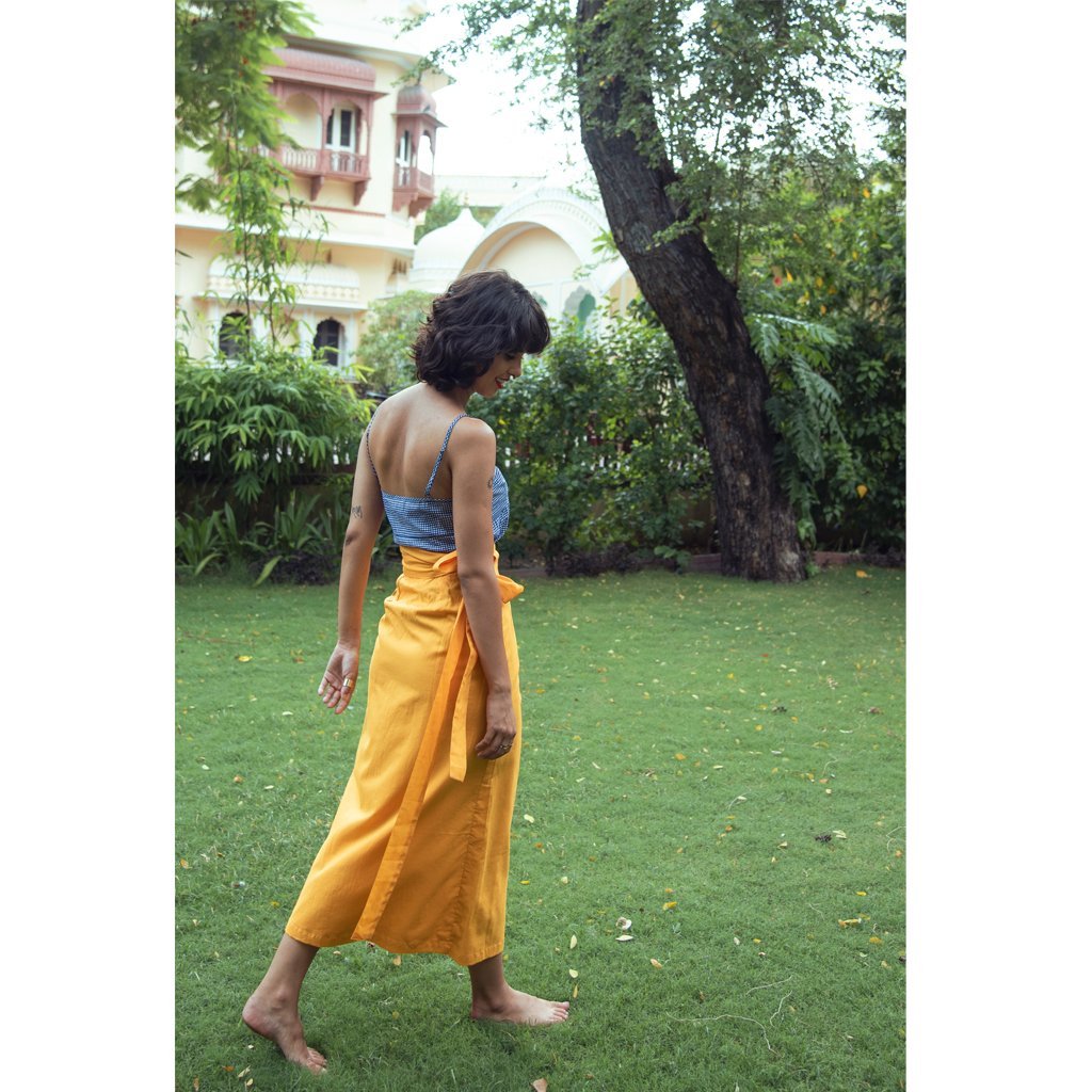 MANGUE WRAP SKIRT (Skirt-Mangue) - Tokree Shop Jaipur