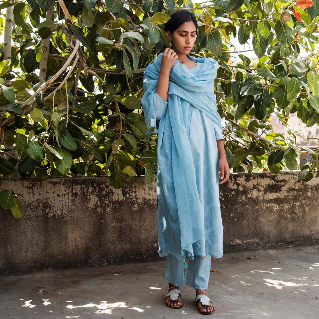 YAAMINI (Kurta/Dress-Sky Blue)