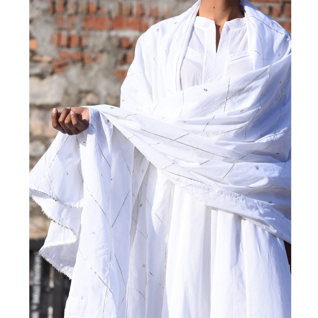 MOGRA (Dupatta-White)