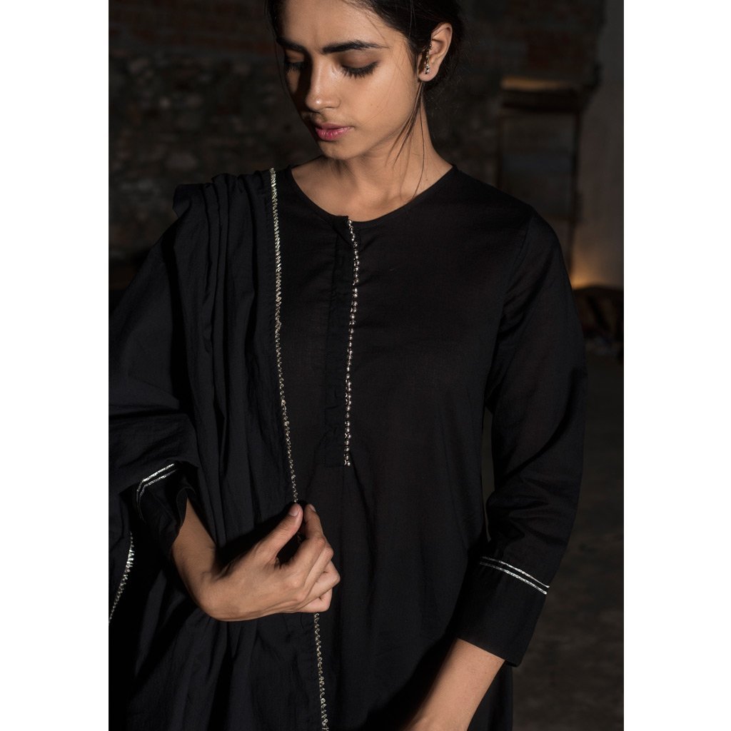 KAJRI (Kurta/Dress-Black) - Tokree Shop Jaipur