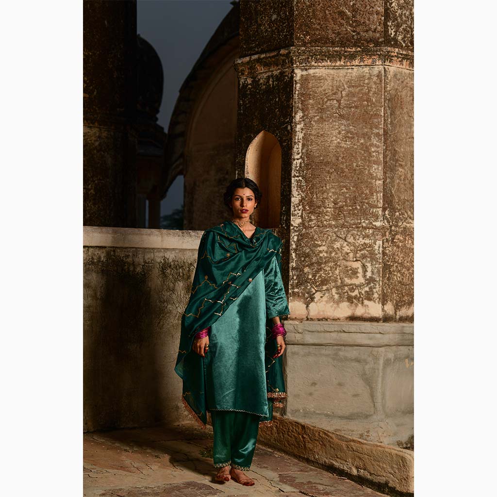 MANDAKINI (Set of 3-Emerald Green) - Tokree Shop Jaipur