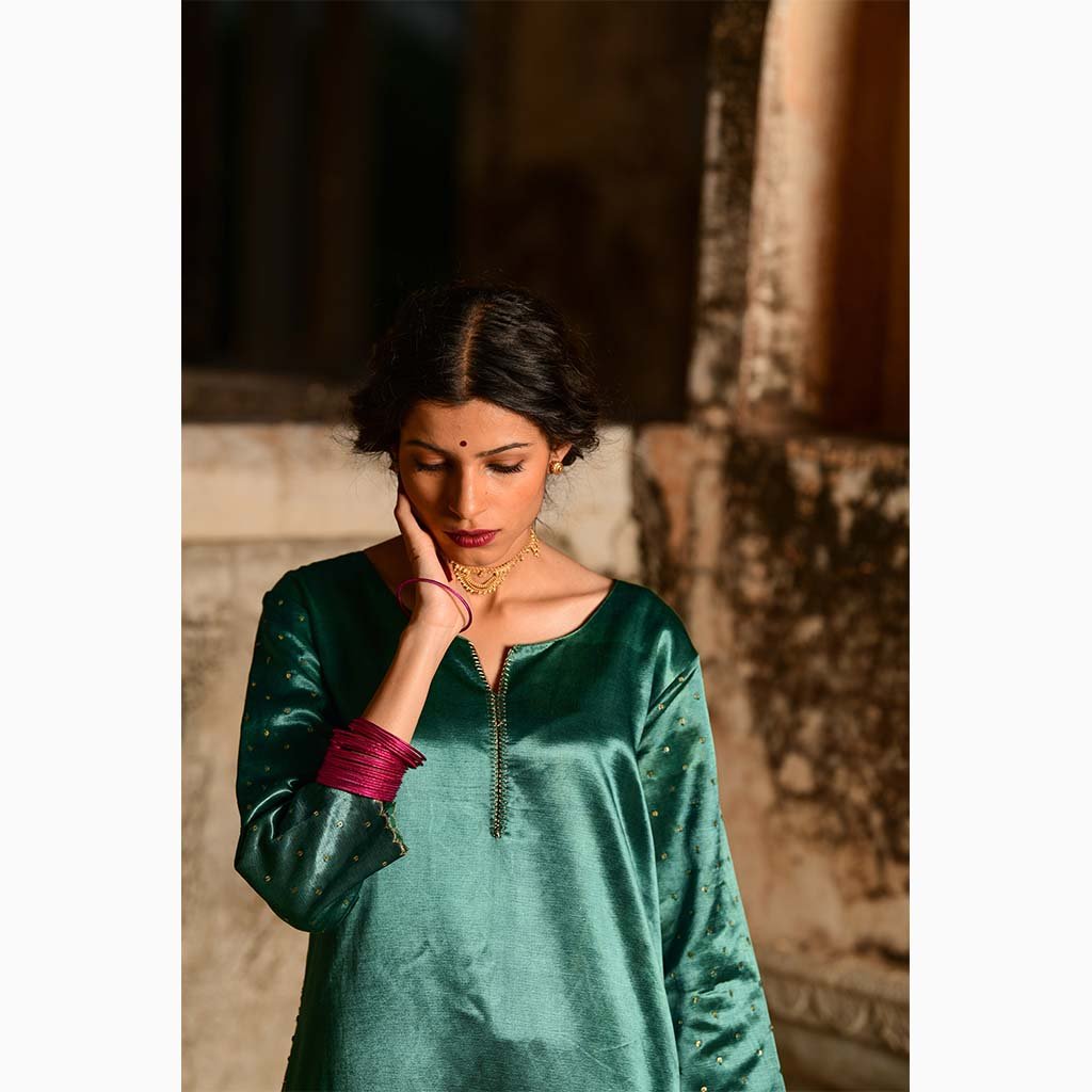 MANDAKINI (Set of 3-Emerald Green) - Tokree Shop Jaipur