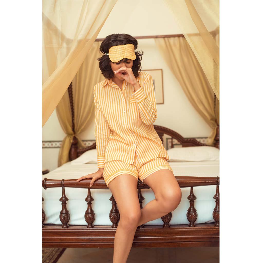 MANGUE PINSTRIPE (Nightsuit-Mangue) - Tokree Shop Jaipur