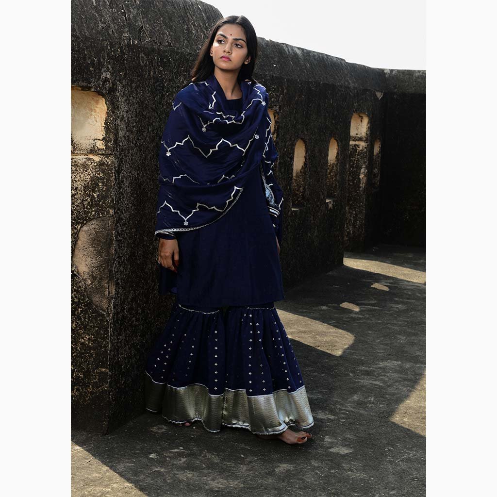 NEELIMA (Set of 3-Navy Blue) - Tokree Shop Jaipur