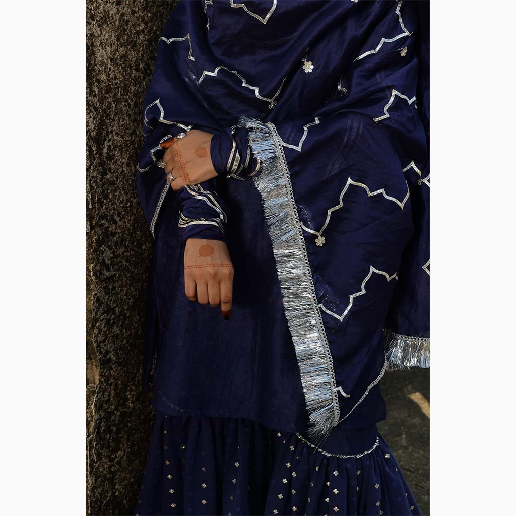 NEELIMA (Set of 3-Navy Blue) - Tokree Shop Jaipur