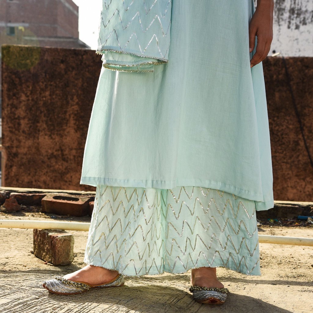 BADALI (Pant/Pajama-Sea Green) - Tokree Shop Jaipur