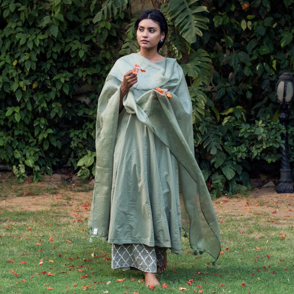 BIBI (Dupatta-Mehendi Green) - Tokree Shop Jaipur