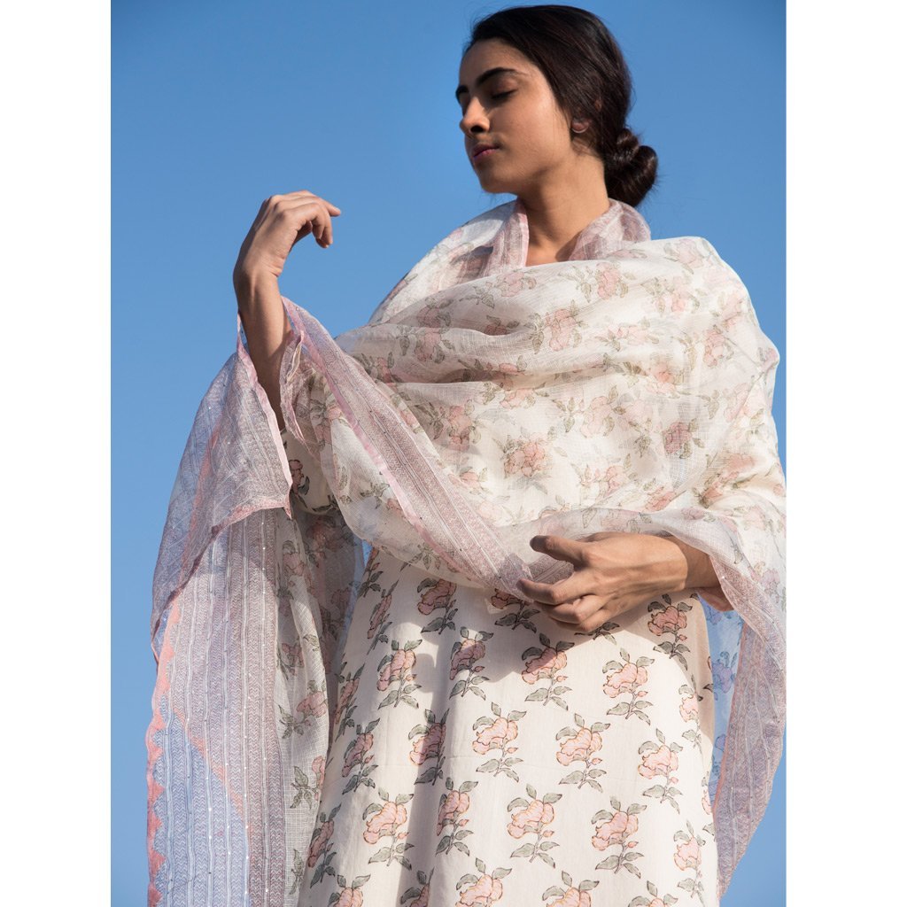 ALIYA (Kurta/Dress-Powder Pink) - Tokree Shop Jaipur