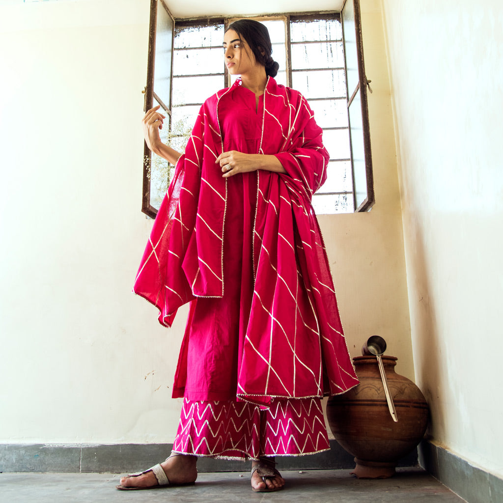 URVI (Kurta/Dress-Rani Pink)