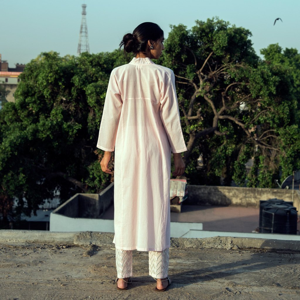 IDDAT (Kurta-Powder Pink)