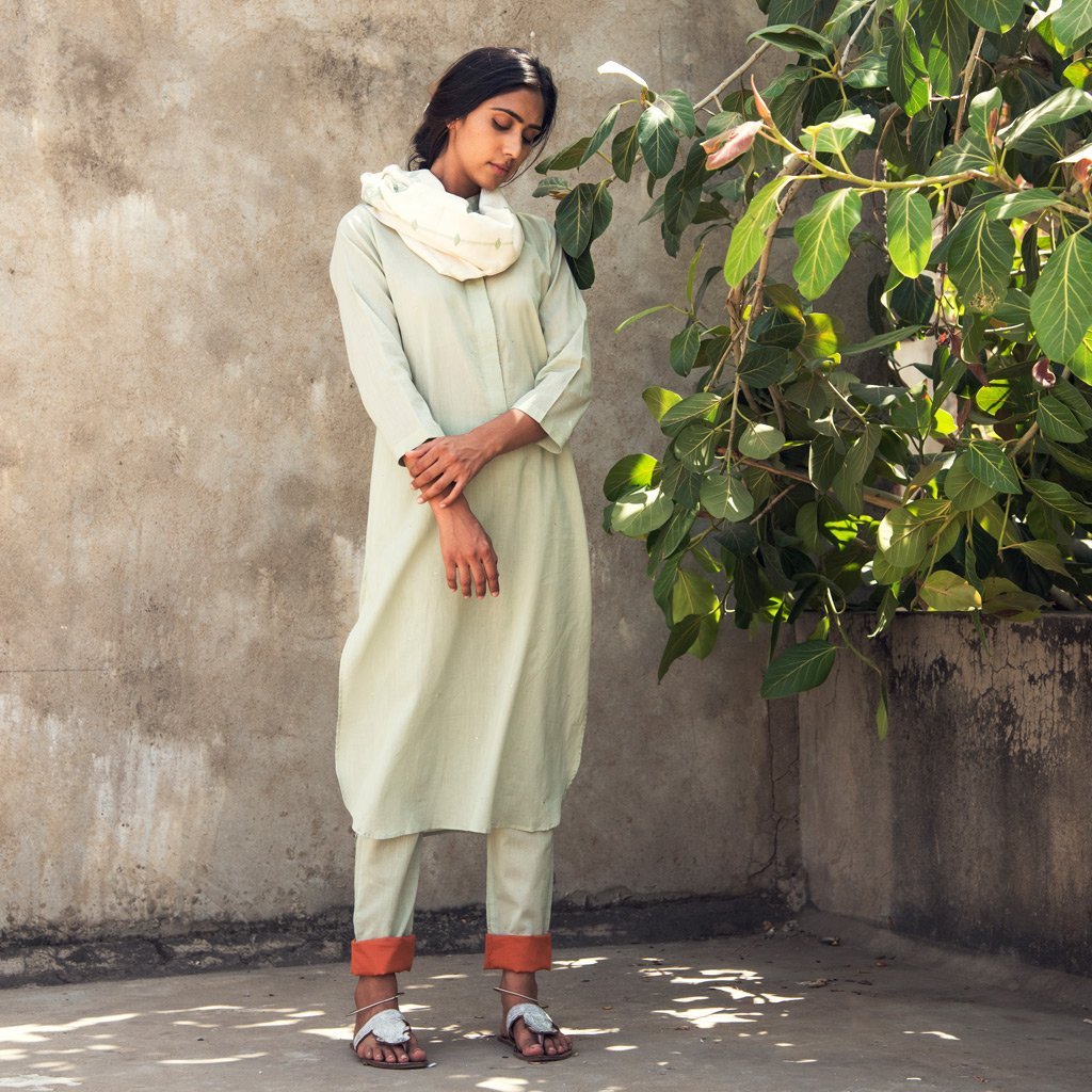 MEGHWAL KAIR (Scarf-Sage Green)