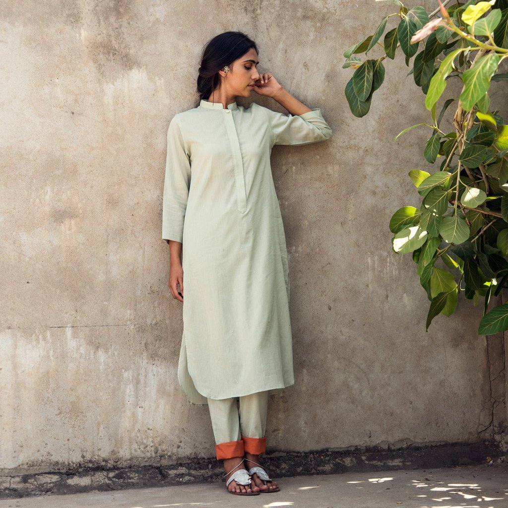 BALQUIS (Pant/Pajama-Sage Green) - Tokree Shop Jaipur