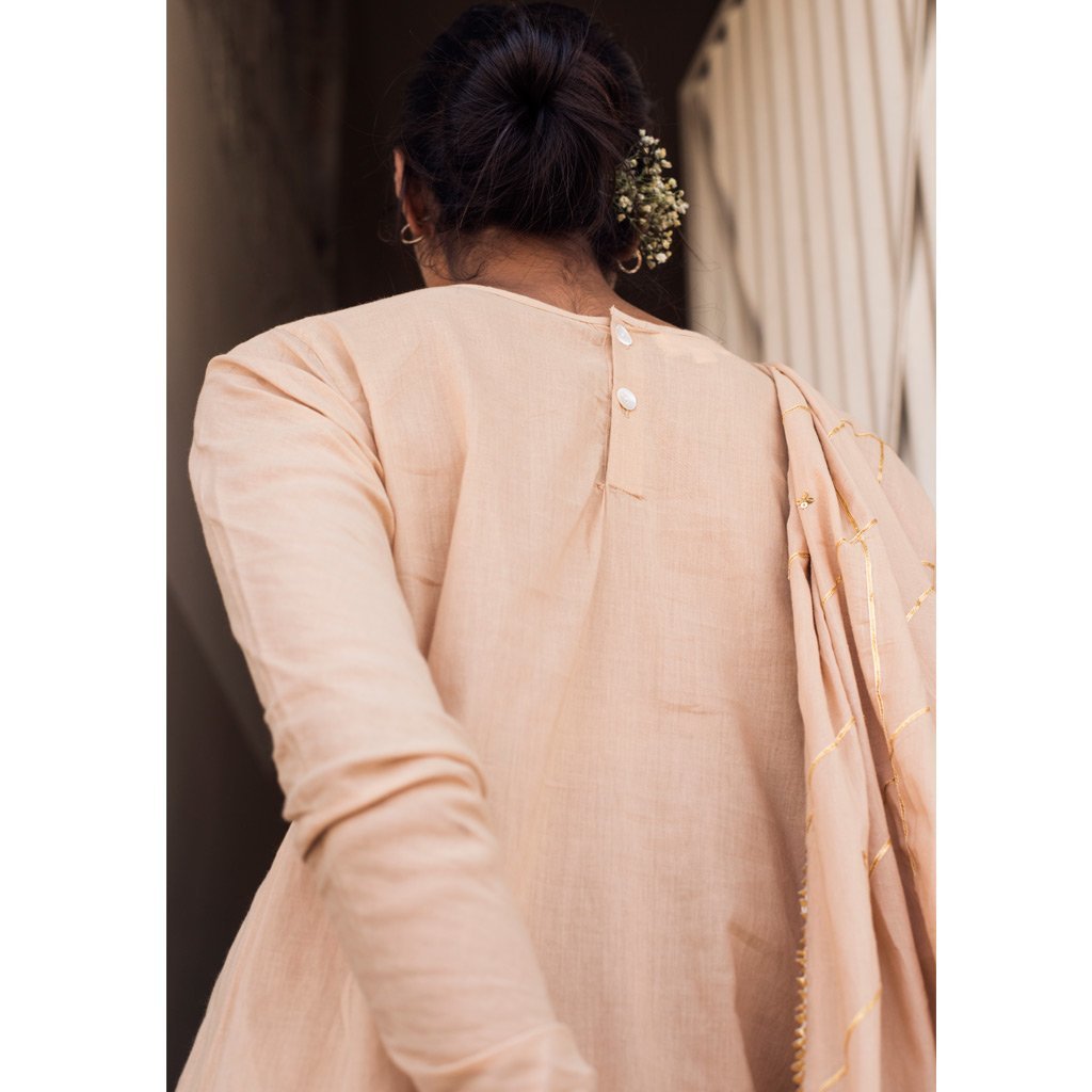 AFRA (Sharara-Beige) - Tokree Shop Jaipur