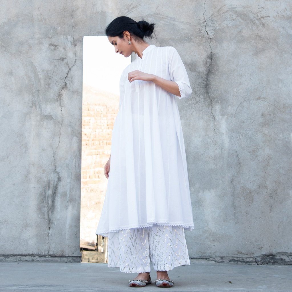 FAIZA (Pant/Pajama-White)