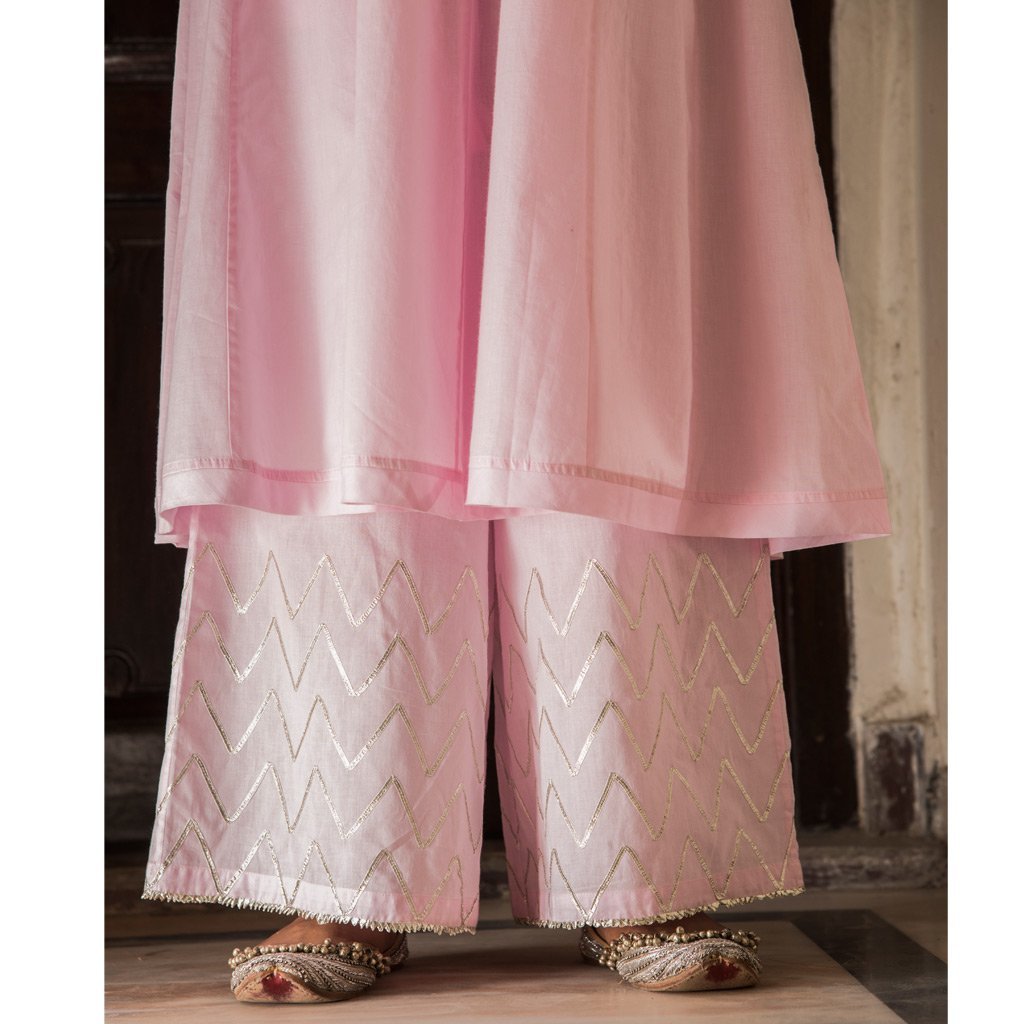 CHAMAN (Pant/Pajama-Powder Pink) - Tokree Shop Jaipur