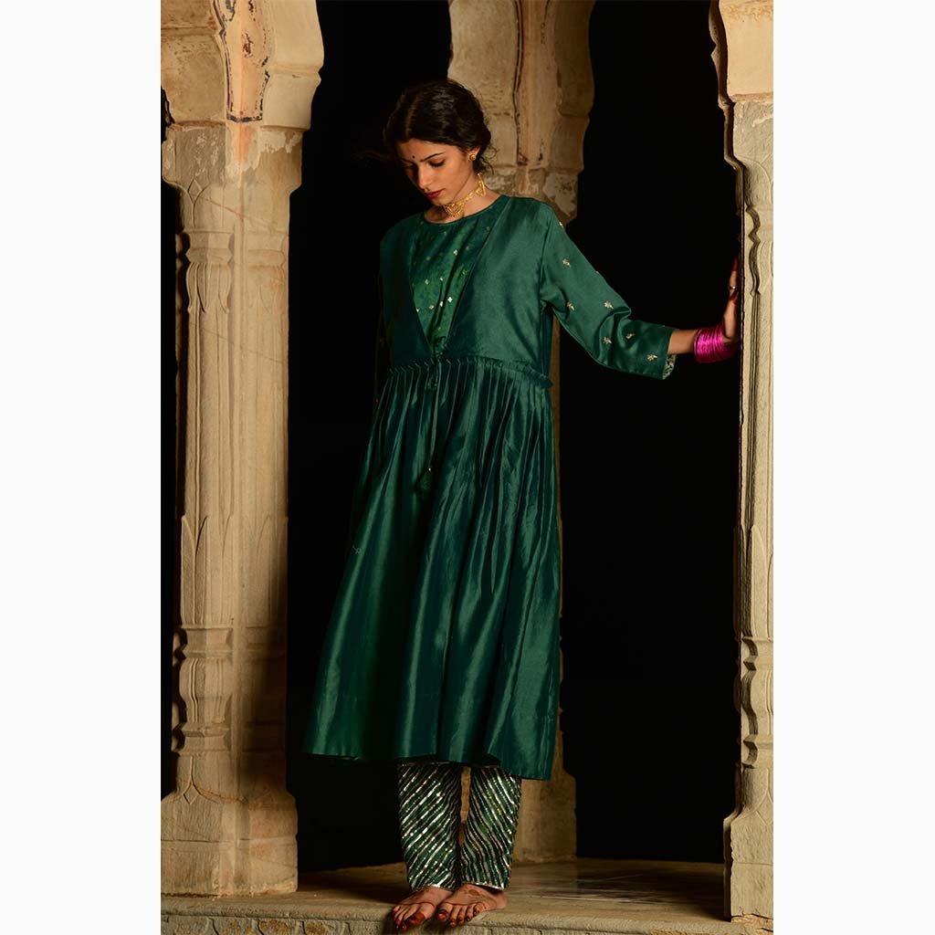 MUKUTI (Set of 3-Emerald Green) - Tokree Shop Jaipur