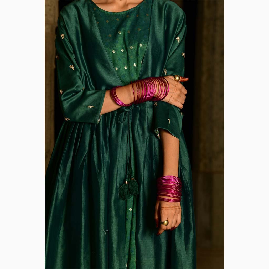 MUKUTI (Set of 3-Emerald Green) - Tokree Shop Jaipur