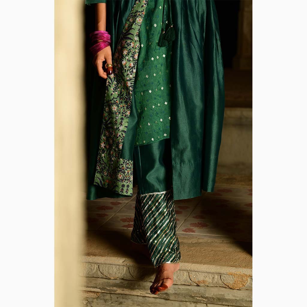 MUKUTI (Set of 3-Emerald Green) - Tokree Shop Jaipur