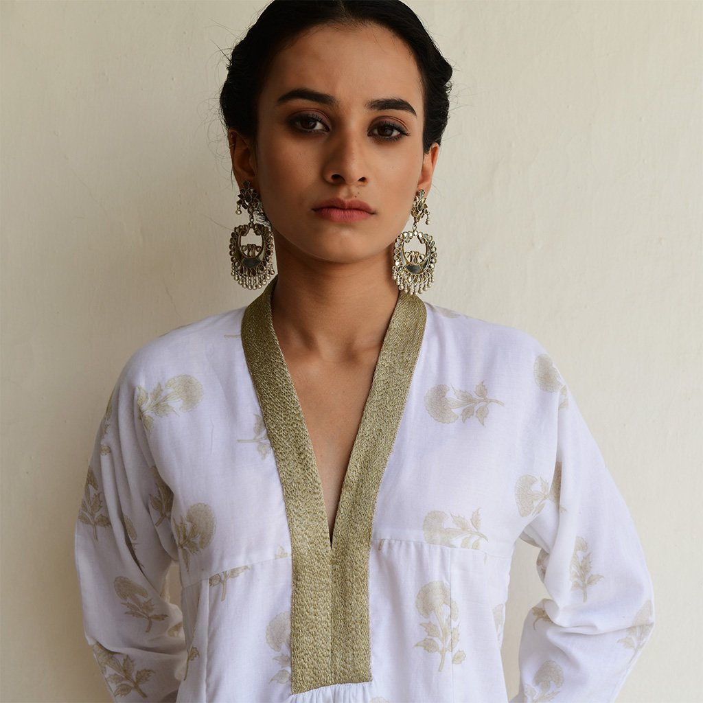 AHILYA (Set of 3-White) - Tokree Shop Jaipur