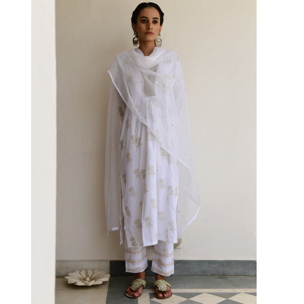 AHILYA (Set of 3-White) - Tokree Shop Jaipur