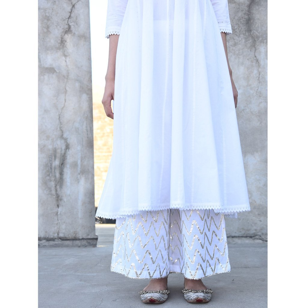 FAIZA (Pant/Pajama-White)