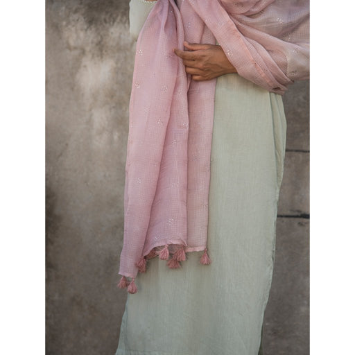 HAZARIFOOL (Dupatta-Old Rose) - Tokree Shop Jaipur