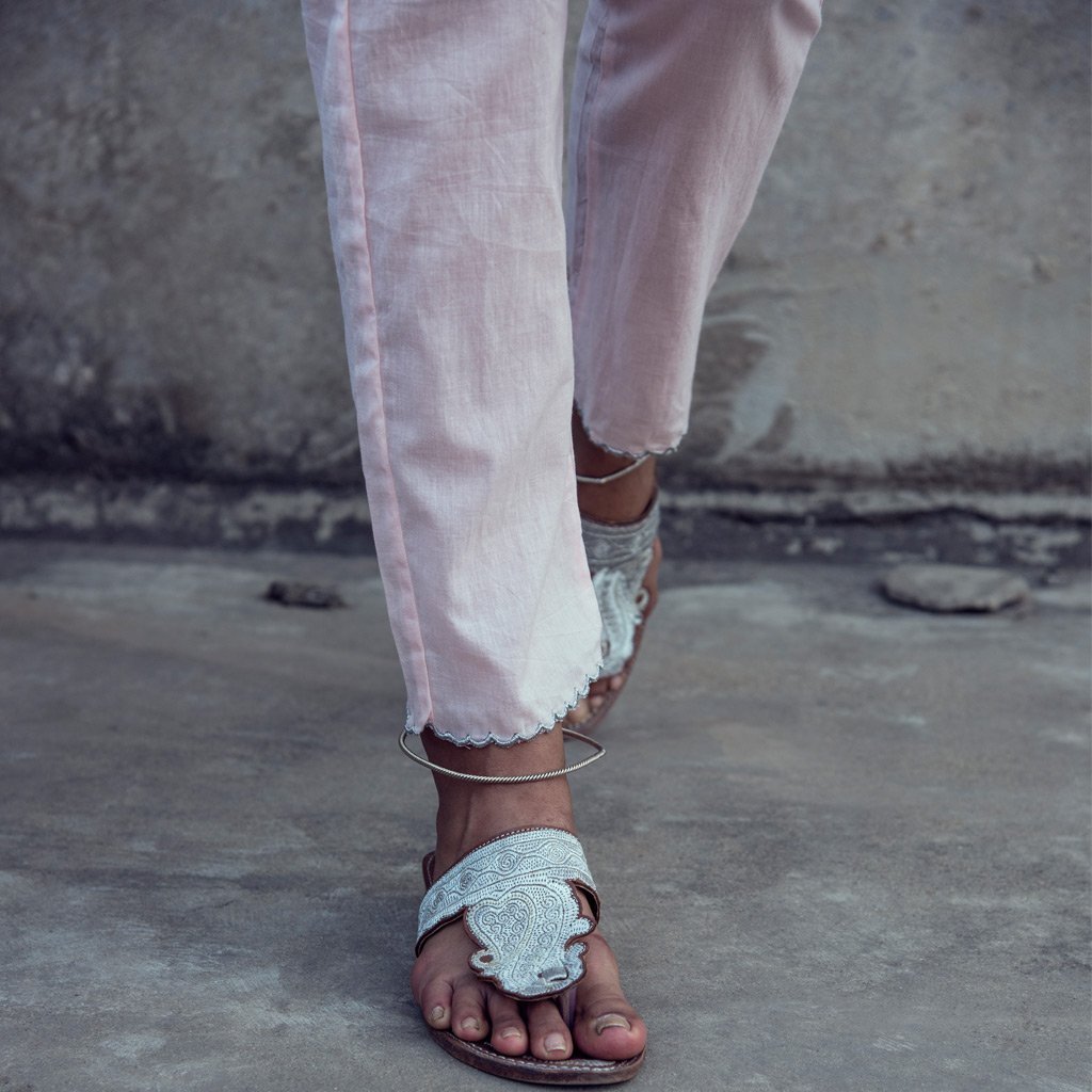 ADA (Pant/Pajama-Powder Pink) - Tokree Shop Jaipur