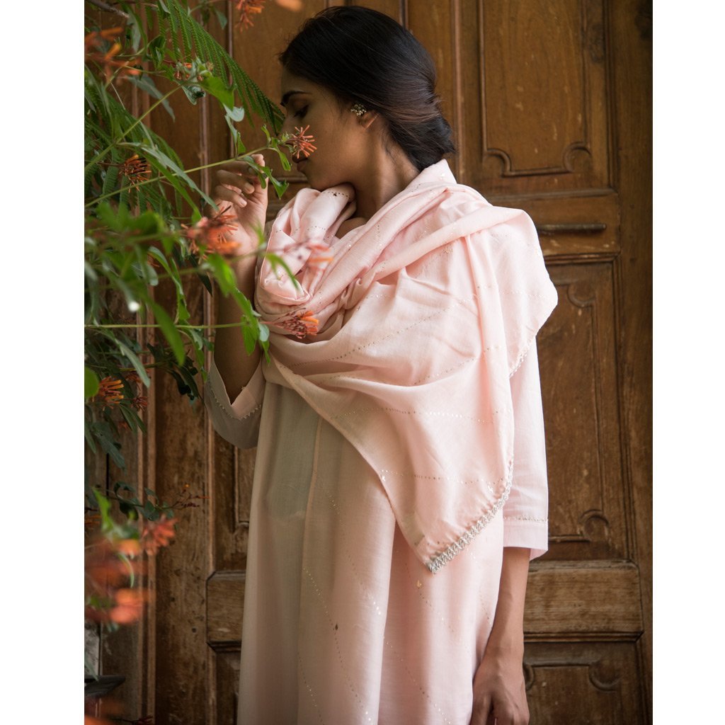 NEER (Dupatta-Powder Pink)