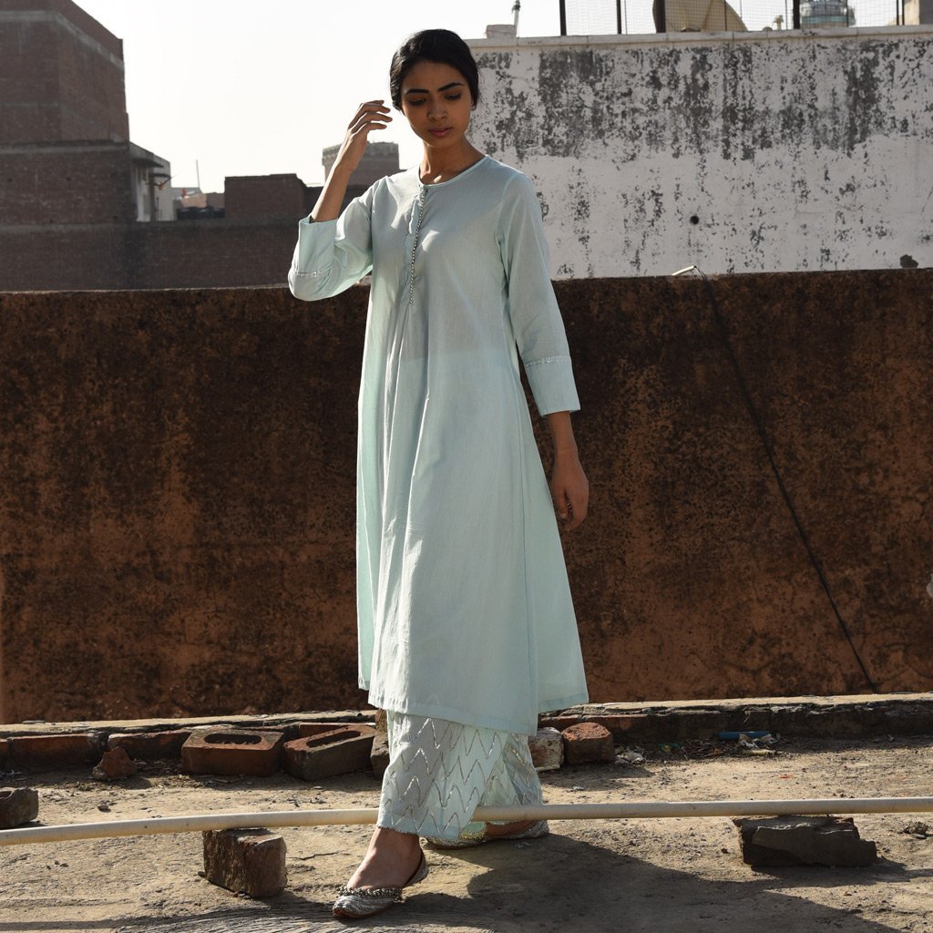 BADALI (Pant/Pajama-Sea Green) - Tokree Shop Jaipur