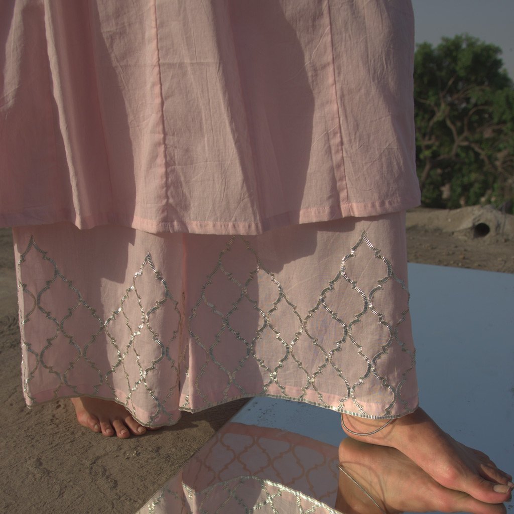 BODHI (Kurta/Dress-Powder Pink) - Tokree Shop Jaipur