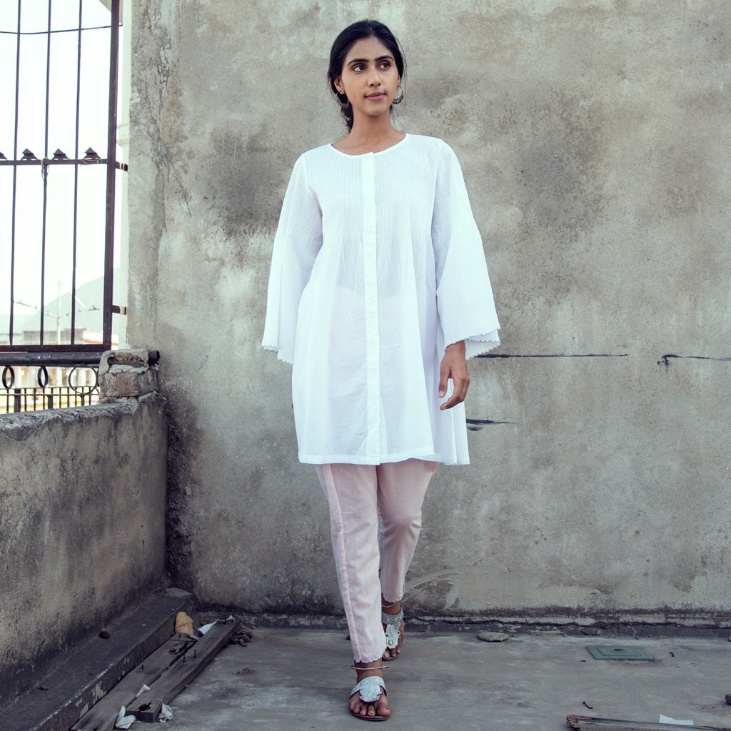 ADA (Pant/Pajama-Powder Pink) - Tokree Shop Jaipur