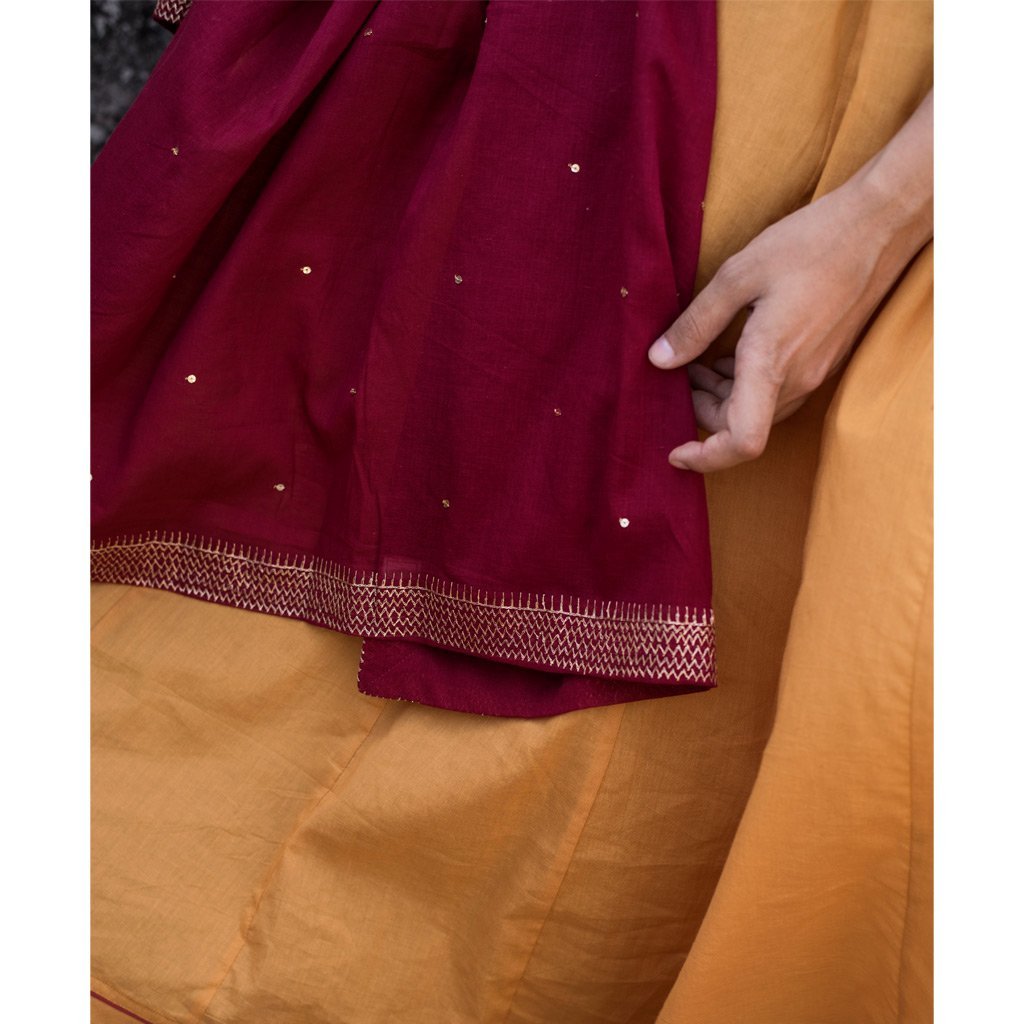 SUHASINI (Dupatta-Maroon)