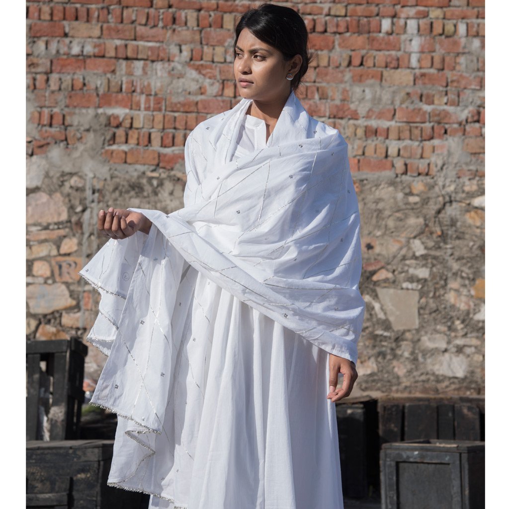 MOGRA (Dupatta-White)