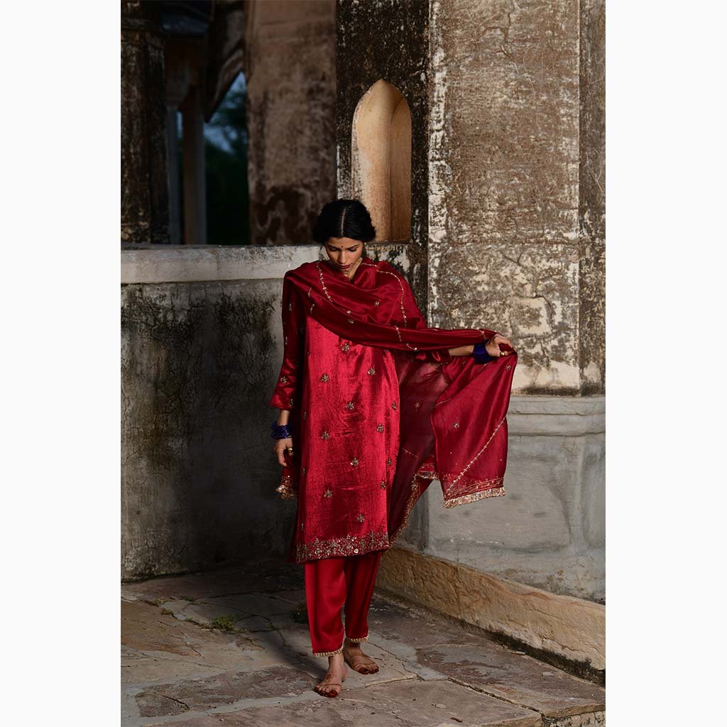 MAANAK (Set of 3-Ruby Red) - Tokree Shop Jaipur