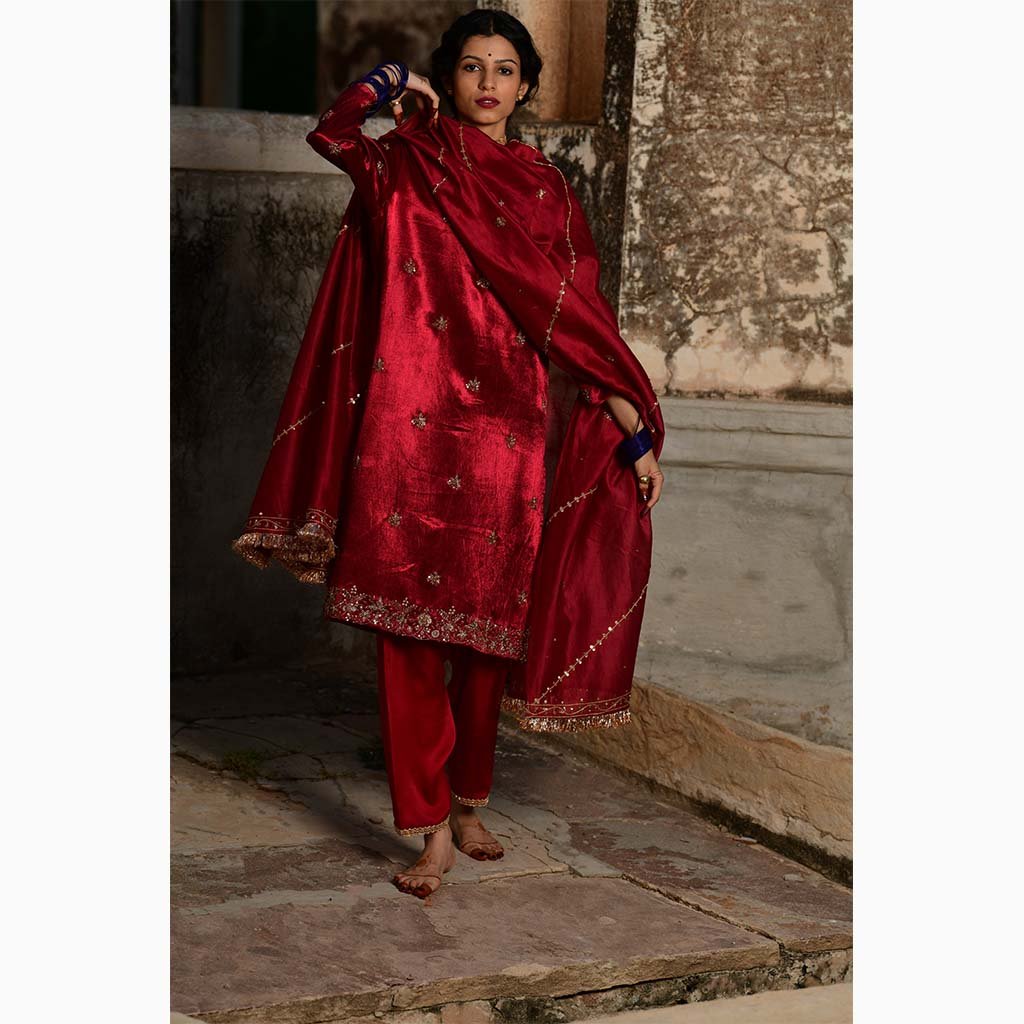 MAANAK (Set of 3-Ruby Red) - Tokree Shop Jaipur