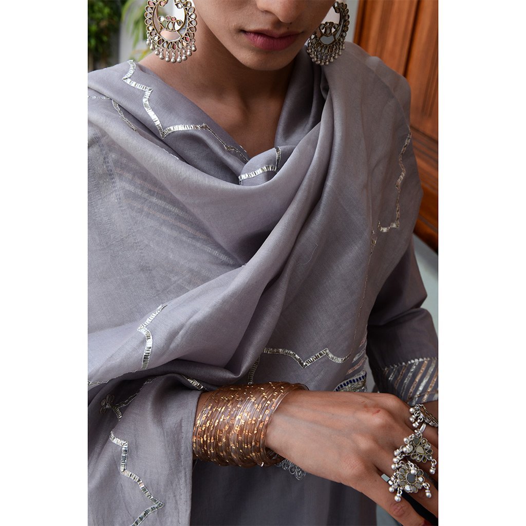 RUKHSAAR (Set of 3-Grey) - Tokree Shop Jaipur