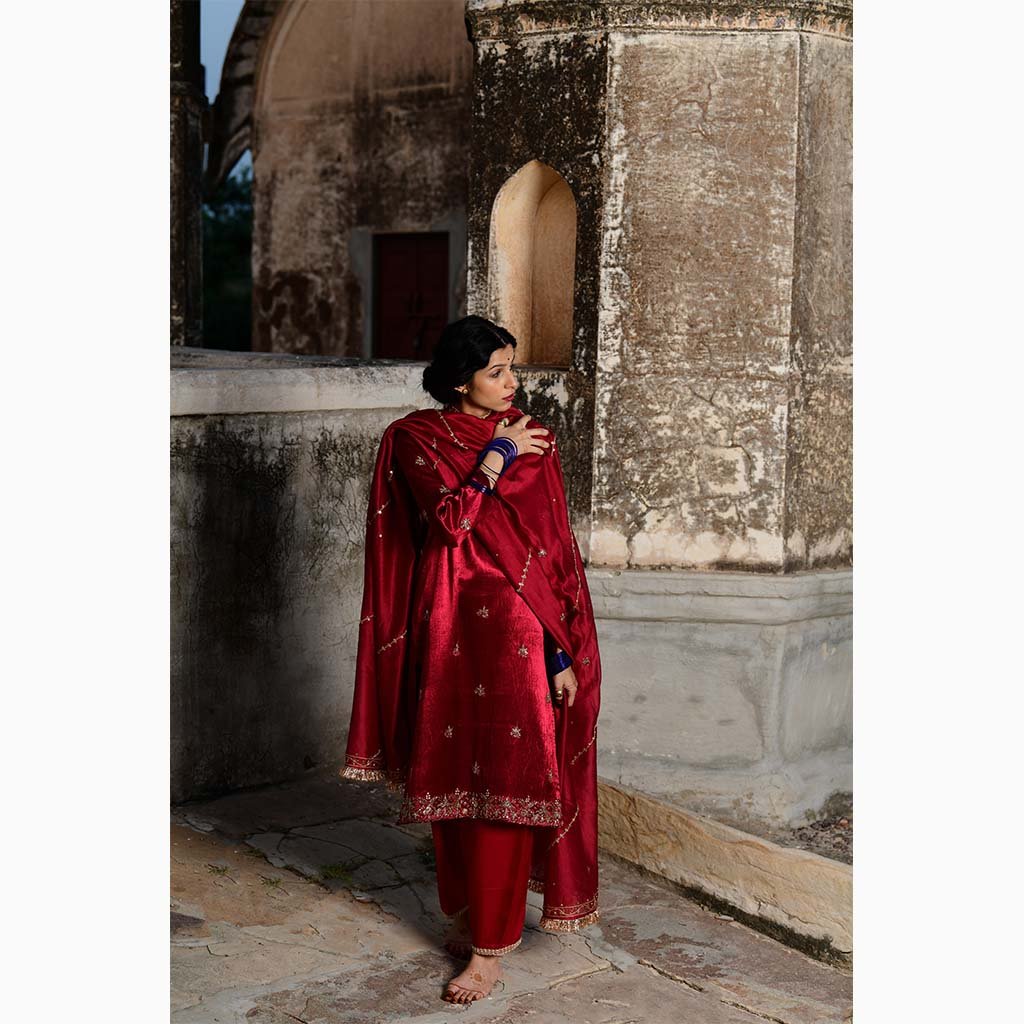 MAANAK (Set of 3-Ruby Red) - Tokree Shop Jaipur