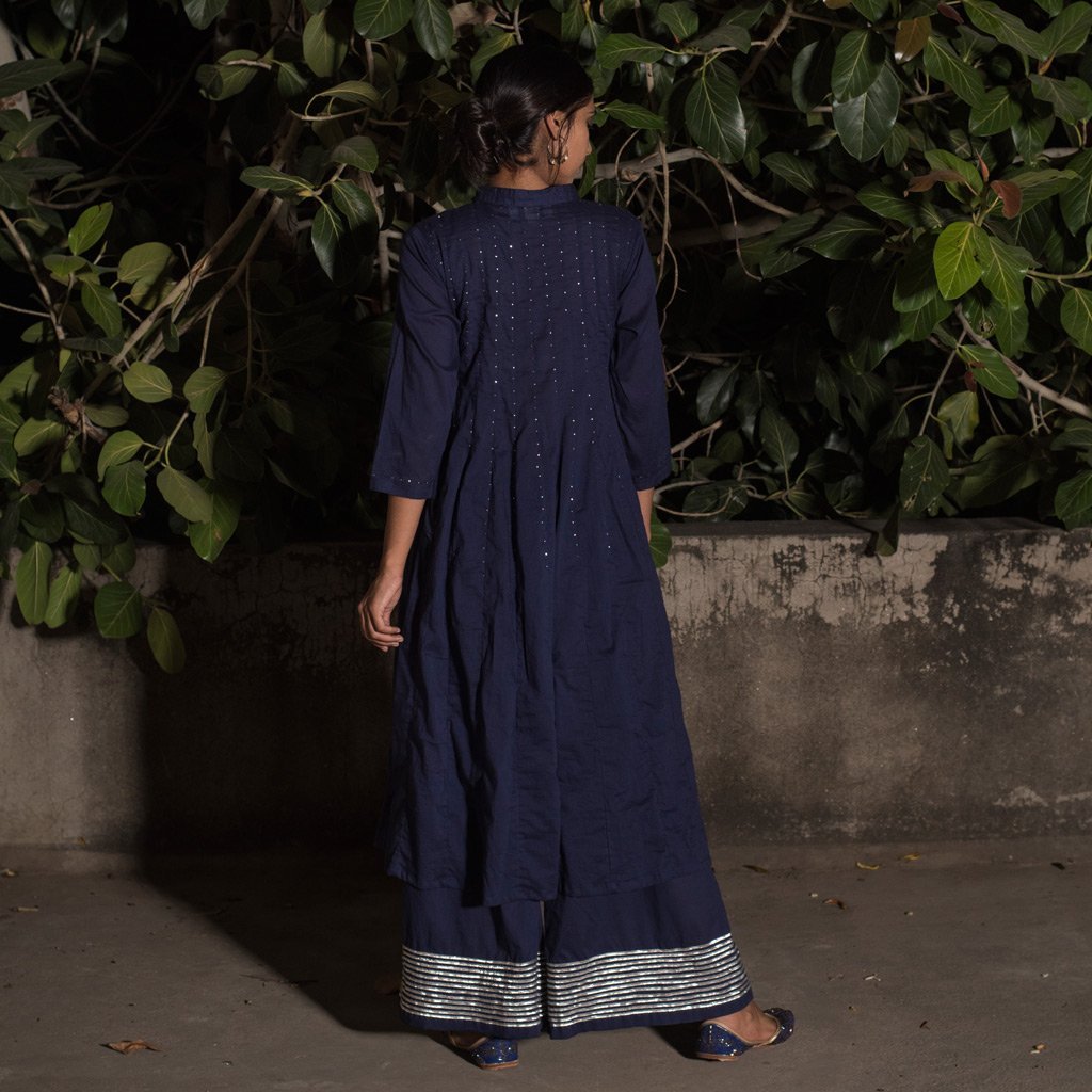 NEELA ASMAN (Pant/Pajama-Navy Blue)