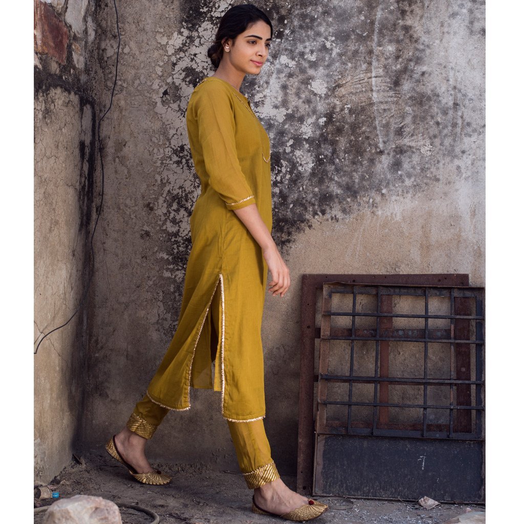 SANDHYA (Pant/Pajama-Mustard)