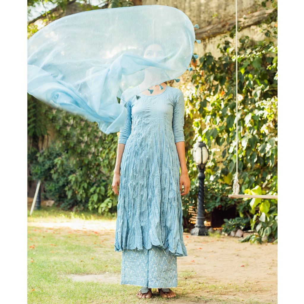 DOHA (Dupatta-Sky Blue)