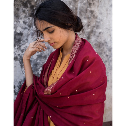 SUHASINI (Dupatta-Maroon)