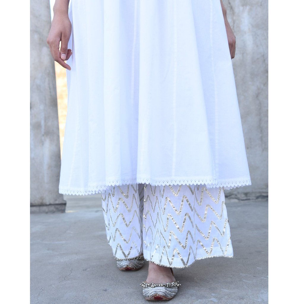 FAIZA (Pant/Pajama-White)