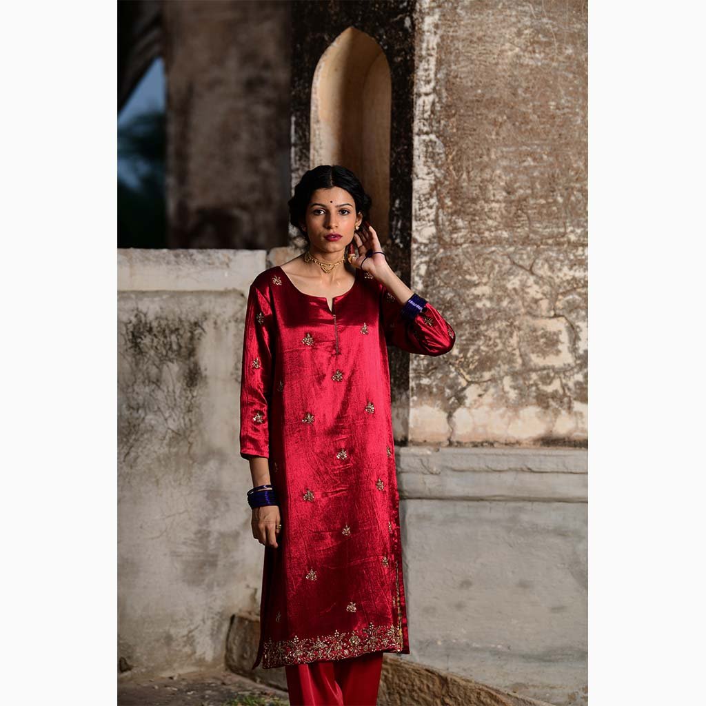 MAANAK (Set of 3-Ruby Red) - Tokree Shop Jaipur