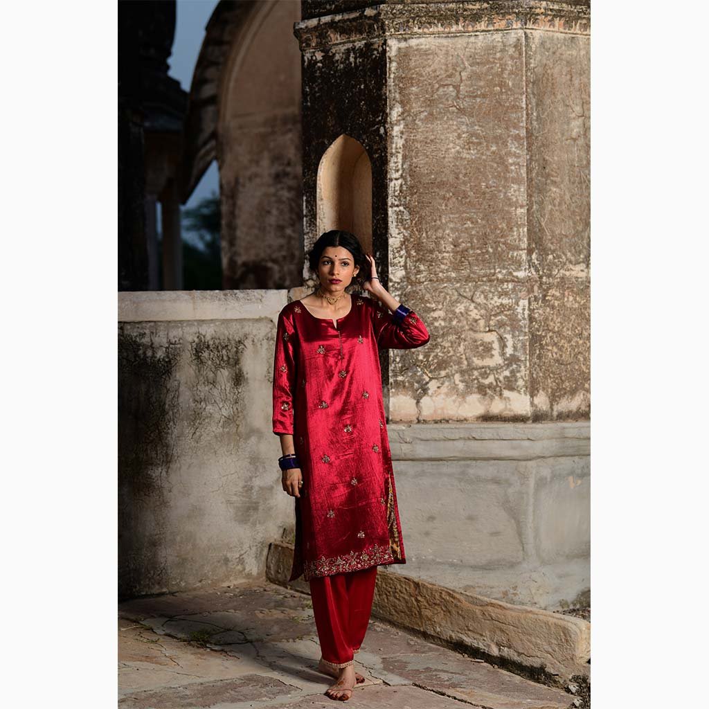 MAANAK (Set of 3-Ruby Red) - Tokree Shop Jaipur